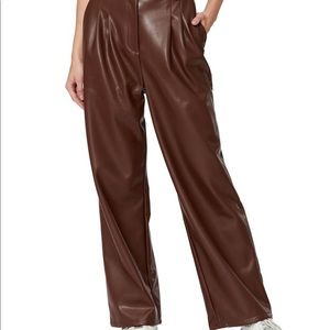 Bar lll brown leather pants